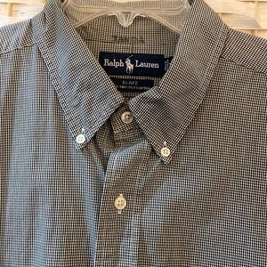 Ralph Lauren Black and white Blake button down shirt